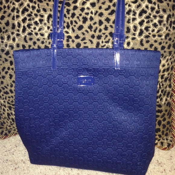 Michael Kors Handbags - Michael Kors large blue tote