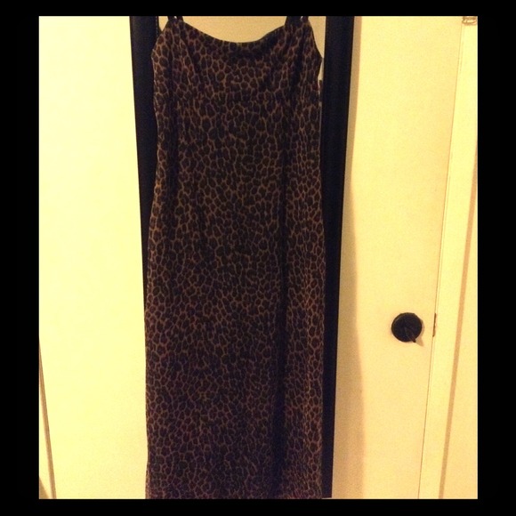 Mesh Leopard Print Dress