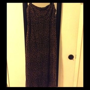 Mesh Leopard Print Dress