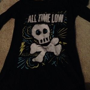 all time low half sleeve band shirt