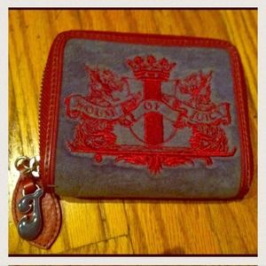 Juicy Wallet and Betsy Johnson Earrings