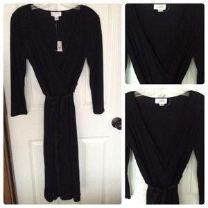 LOFT Navy Wrap Dress