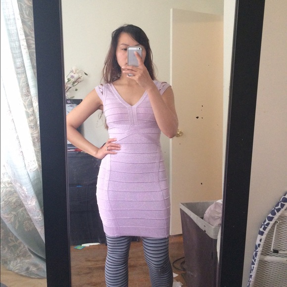 ‼️ PRICE DROP 🎀 New! NWOT lavender bandage dress - Picture 4 of 4