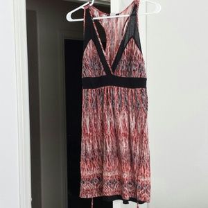 Printed V-Neck Dress