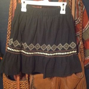 Bohemian mini skirt