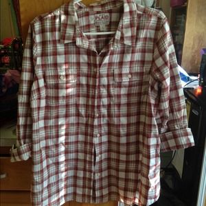 Plaid button down