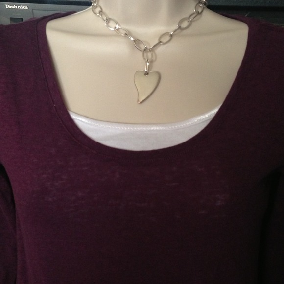 Ann Taylor Purple Top - Picture 2 of 3