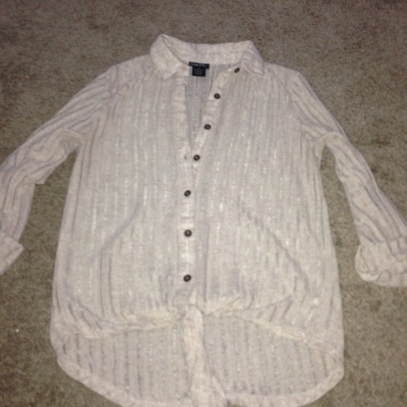 Tan top with tie