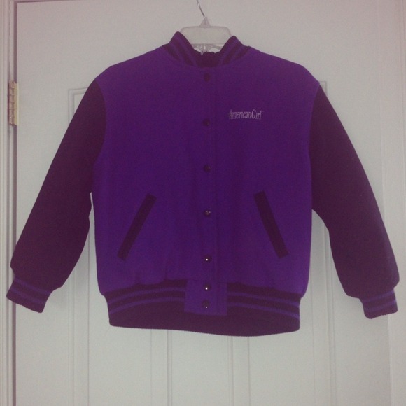 American Girl Doll kids letterman jacket!!!