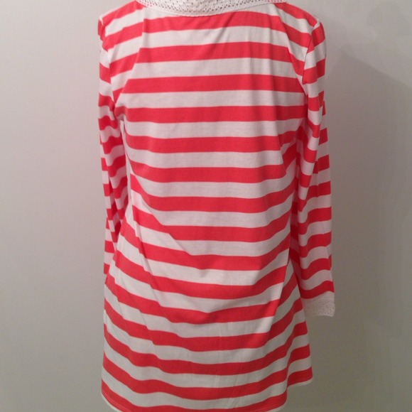 Nautical coral stripped gown - Picture 2 of 3