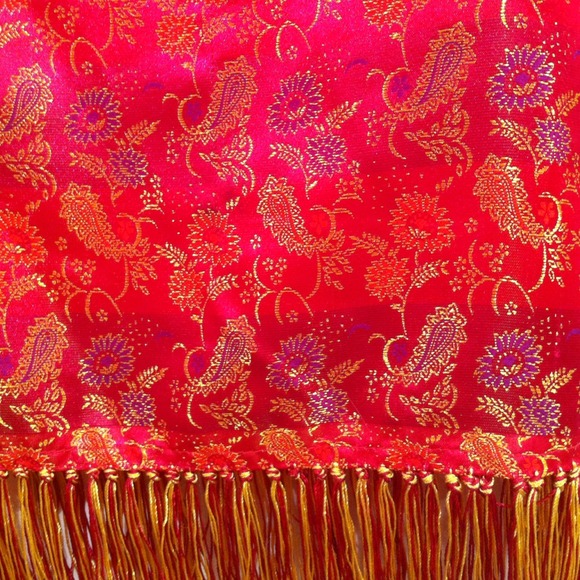 Asian Inspired Mini Skirt W/ Fringe🎀NWT - Picture 3 of 3