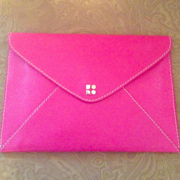 Magenta Kate Spade Envelope Clutch