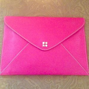 Magenta Kate Spade Envelope Clutch