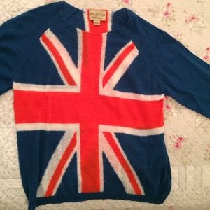 ❗️ RESERVED ❗️British Flag Wildfox Sweater