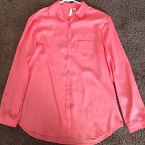 Coral long sleeve top