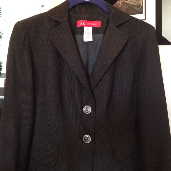 Gorgeous AK ANNNE KLEIN  charcoal grey jacket 4P - Picture 1 of 4