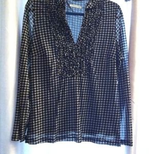Houndstooth blouse