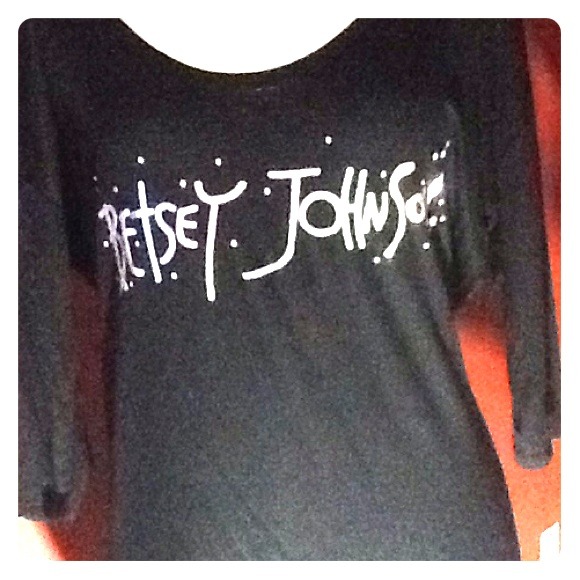 Betsey Johnson,Sm,Black/Silver,High-Low,Sleepshirt