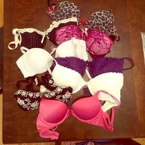 Bras. 34b. Used. Barely used. Mixture of makes.