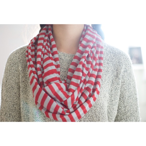 striped infinity scarf