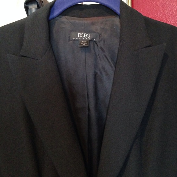 BCBG  one button black jacket size 2 - Picture 1 of 4