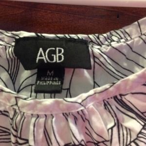 Black & White Print Blouse size M