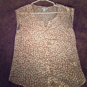 Sheer short sleeve top