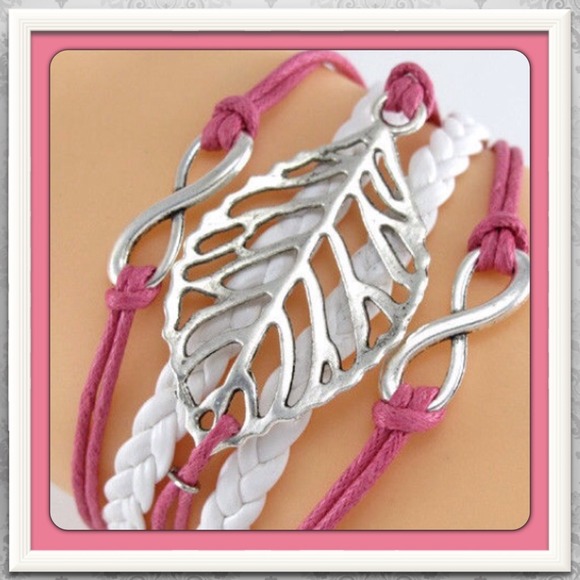 ! FLASH SALE ! Unique Leaf Infinity Bracelet