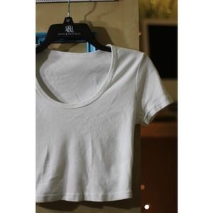 American Apparel Baby Rib Crop Tee