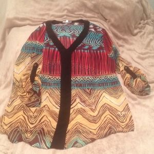 🎈REDUCED🎈Sheer Tribal Blouse