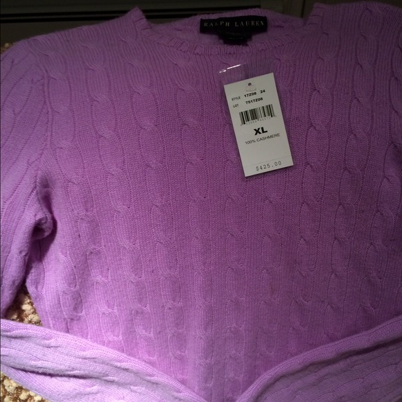 BNWT Ralph Lauren 100% cashmere sweater $475