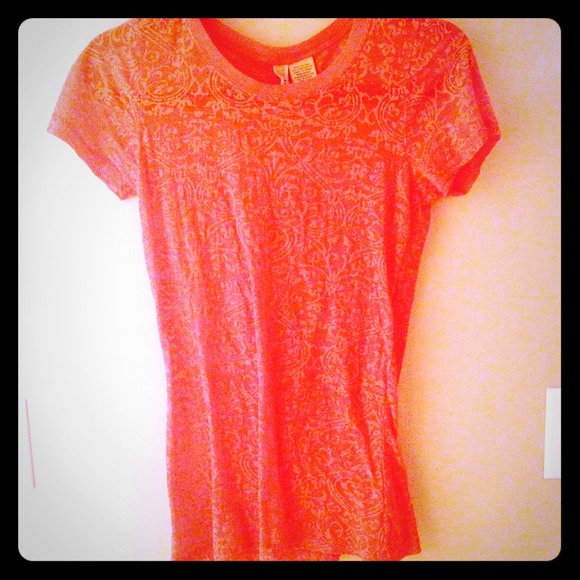 Orange see Thru BKE shirt