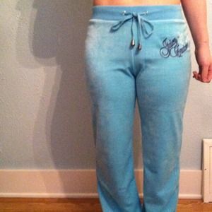 Light blue juicy couture velour pants