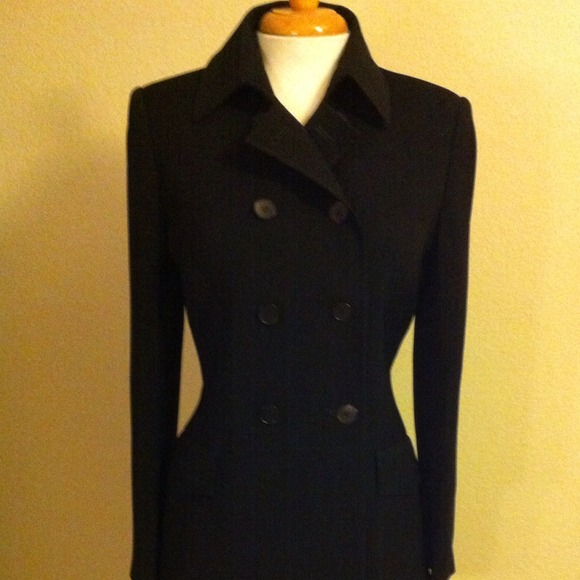 Black double breasted blazer