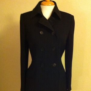 Black double breasted blazer