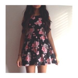 Floral skater dress from forever 21