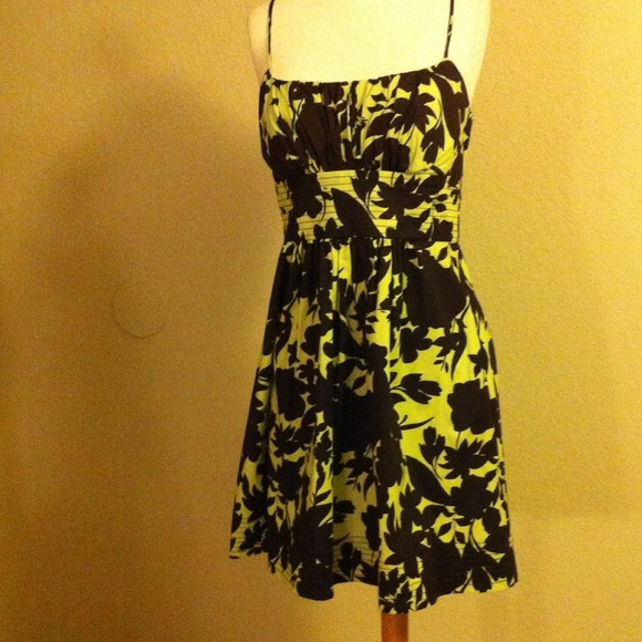 Spaghetti strap print dress