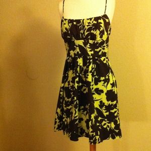 Spaghetti strap print dress