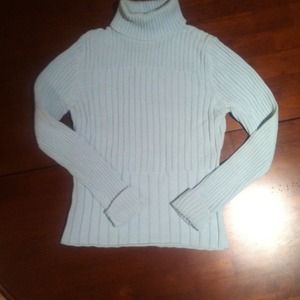 J. Jill mint green ribbed turtleneck sweater sz XS