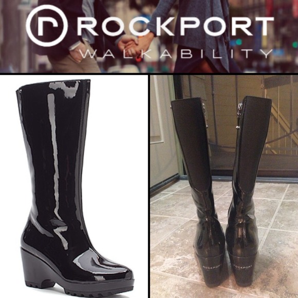 Rockport Boots - ⭐️Host pick ⭐️Rockport patent leather wedge boots
