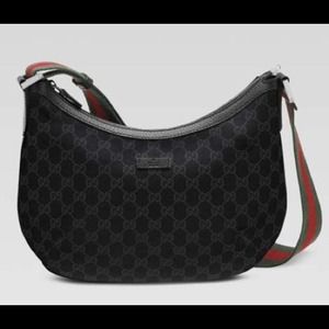 Black Gucci Messenger Bag