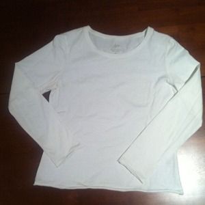 J. Jill long sleeve white fitted tee XSP