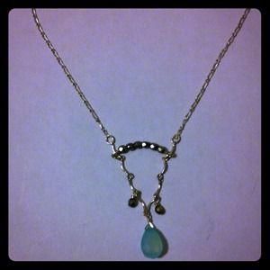 Holly Yadhi sea green silver sterling necklace