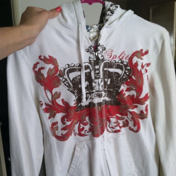 Split Jrs zip up hoodie