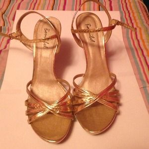 Gold heels
