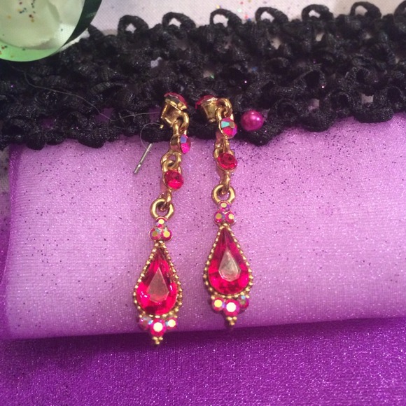 Red earrings