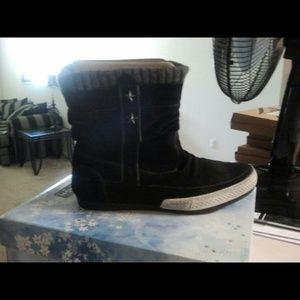 New Suede High Top Shoes