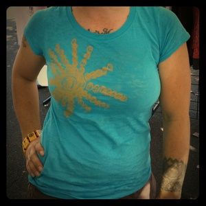 ☆☆☆SOLD☆☆☆New Burnout Aqua Tee