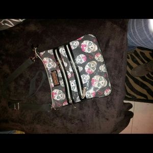 Betsey Johnson sugar skull crossbody