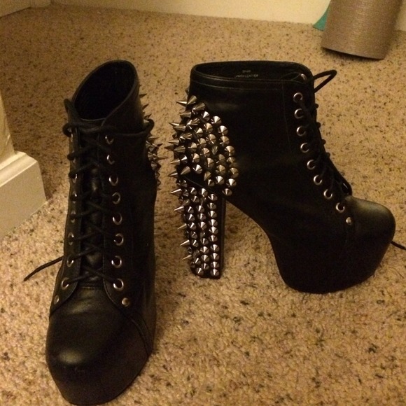 Jeffrey Campbell spiked lita and rocket dog boots